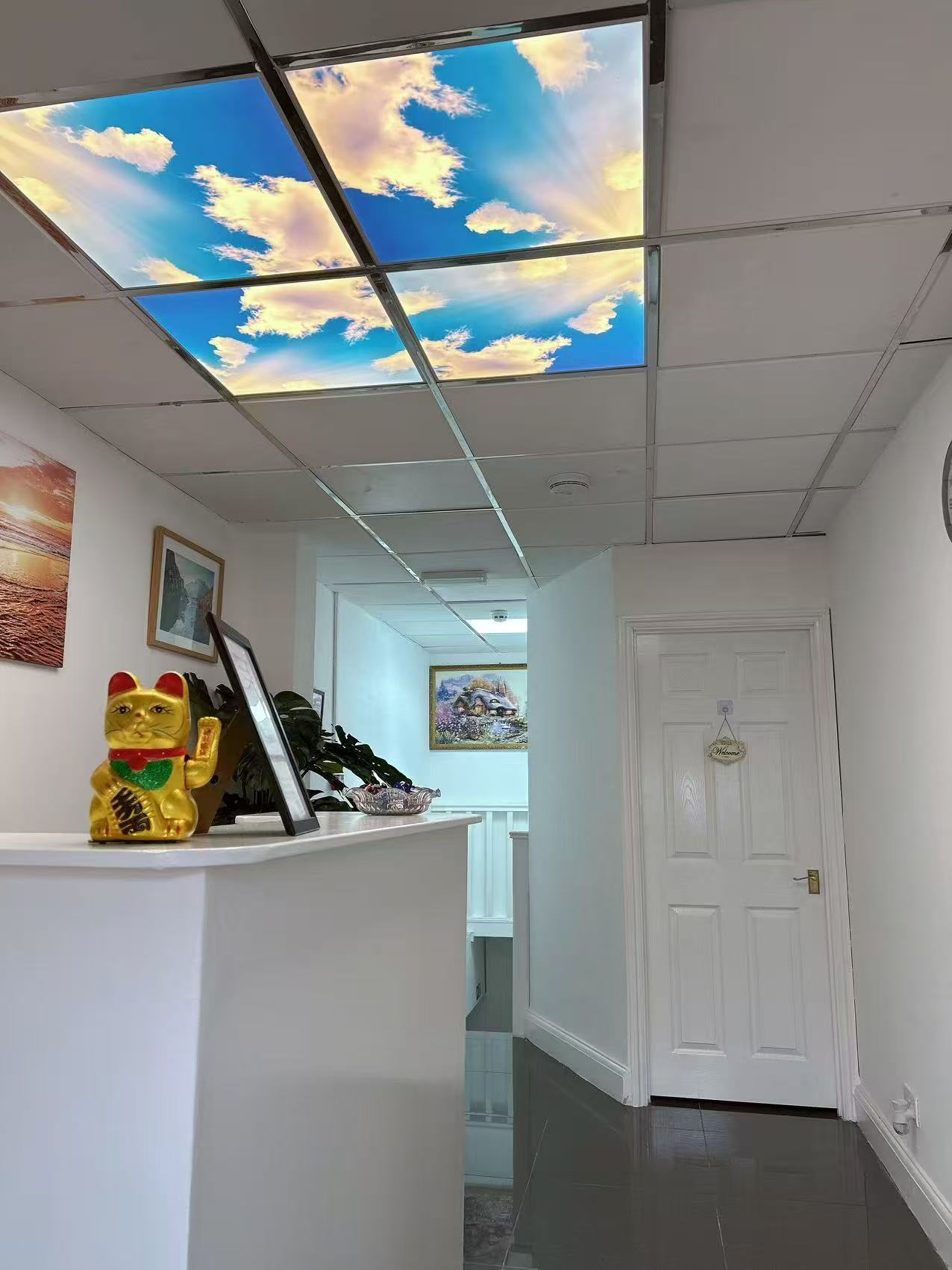 Reception area with beautiful sky ceiling